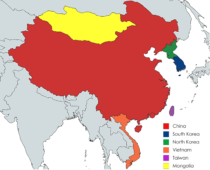 chinese new year celebrated in which countries