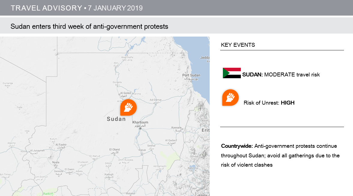 Sudan Enters Third Week of Anti-Government Protests