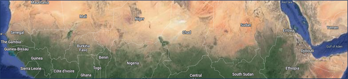 Map of Sahel region