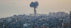 explosion on gaza strip