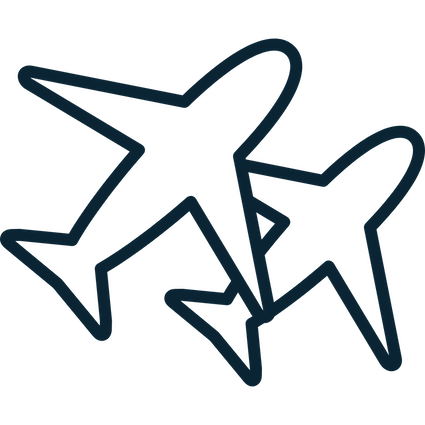Airlines and Crew Transportation Icon